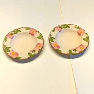 Franciscan Desert Rose set of 2 soup dishes
